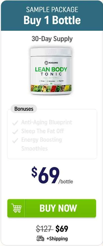 Nagano Tonic Pricing